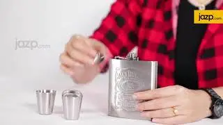 8oz 206ml Stainless Steel Flask Funnel Set - Silver
