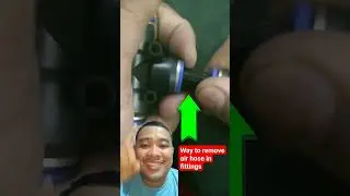 Way to remove air hose in fittings #tools #newidea #cooltools #diy