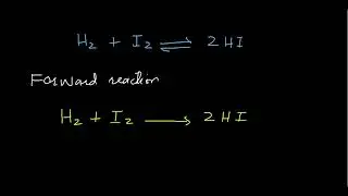 Writing forward and reverse reactions