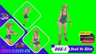 Dead Or Alive Green Screen 2021 / Animation 3D / Free / Chroma Key Video Effects / Game Character