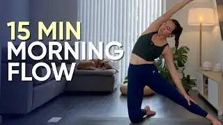 15 Minute Easy Morning Yoga Flow | Beginner Friendly Yoga Routine
