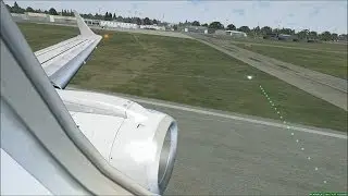 【FSX】EMBRAER 195 LANDING AT L&Uuml;BECK CABIN VIEW [FULL-HD1080P]