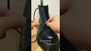 The quickest and easiest way to straight lace / bar lace your DR MARTENS boot&hellip;