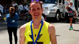 Logan Broadbent 2017 Boston Marathon Finish!