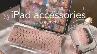 Logitech K380 Keyboard + M350 Pebble Mouse Unboxing: iPad accessories ☁️✨