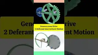 Geneva Maltese Cross Drive: 2 Deferant Motion Principle #automobile #shorts