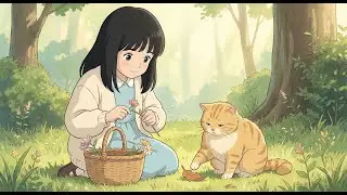 Achi & Mochi Diary |  Happy moments with the cat Mochi 猫のモチとの幸せなひととき | Ghibli-style video