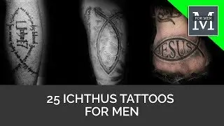 25 Ichthus Tattoos For men