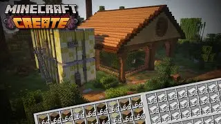 Constru&iacute; una Granja de HIERRO y MADERA en Minecraft Create Mod #2
