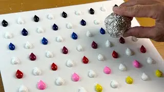 Как легко нарисовать Луну и кошку в стиле Ван Гога / Акриловая живопись