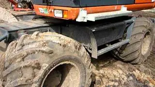TEREX TW 160 hydraulic excavator Verhoeven wegenbouw Zaltbommel.
