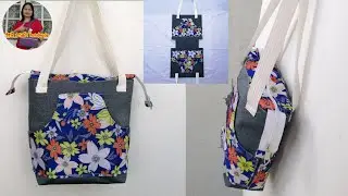 Diy​ Bag​|tote​ bag​|tutorial​|สอน​เย็บ​กระเป๋า​ผ้า​ฟรี​|อาชีพ​เสริม​|กระเป๋า​สะ​พา​ยข้าง​|รัชนี​