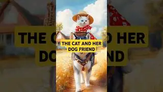 The Cat and her Dog Friend #funnyshorts #petsfunnyvideo