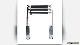 Stainless Steel Marine Boat Ladder 3 Step Yacht Polished Telescope Boat Accessories Premium Quality