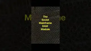 This Forgotten Soviet Mainframe RAM Is Insane | Hardware
