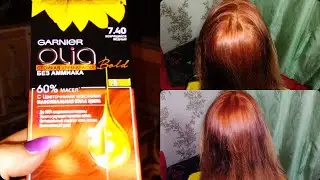 #влог Garnier Olia 7.40 Крашу волосы дома 🙈 Не для слабонервных☺ #garnier