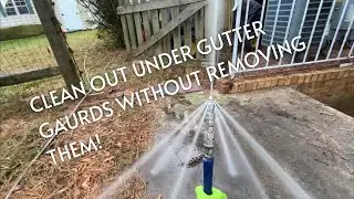 Clean Under Gutter Guards Without Removing Them