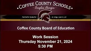 CCBOE Work Session Nov 21 2024