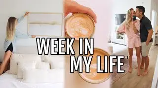 WEEK IN MY LIFE// decorating the apt, married life, productive + busy week, & date night!