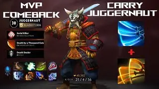 Dota 2 | Juggernaut | Comeback For Real | 21 Hero Kills | Safelane | Gameplay | Carry