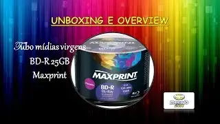 BD-R Blu-Ray 25GB Grav&aacute;vel Maxprint - Tubo com 50 m&iacute;dias | Geekmedia