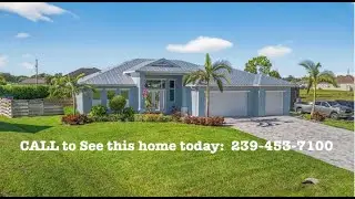 2602 NW 20th Ter Cape Coral FL 33993 | Custom 3 Bed 3 Bath Home Tour | 239-453-7100