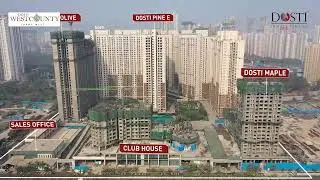 Dosti Willow, Dosti West County, Balkum, Thane (W), Construction Update as of December 2025.