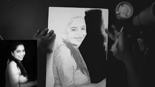How to draw pitch dark background | Charcoal | Tutorial