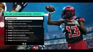 Maximum Football Beta Gameplay Known Issues Will Be Fixed DBs Not Reacting To Untouchable Passes