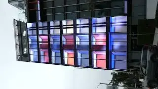 Colorful Abstract Art Billboard Sunset Blvd Los Angeles California USA December 30, 2025