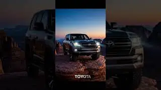 Vintage Land Cruiser to New cresting a vast desert dune at sunset| AWDesire | All Wheel Desire