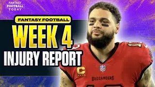 Fantasy Football Week 4 Injuries & Updates: Mike Evans OUT, Jaxon Dart Starting, McLaurin Uncertain