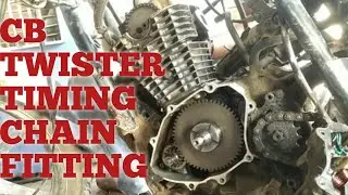 CB Twister timing chain fitting BIKEPLACE WITH BIKE REPAIRING VIDEO #BIKEPLACE #MRUDAYJI #SHAMJIAUTO