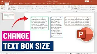 Как изменить размер текстового поля в PowerPoint