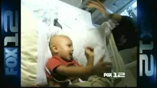 Fox 12 Oregon - Healing Hunter Foundation Donates iPods to Cool Kids Fighting Cancer  / Leukemia