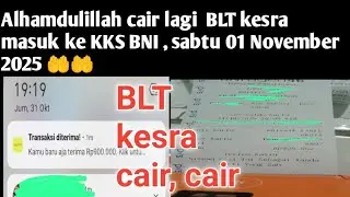 Alhamdulillah masuk lagi saldo BLT kesra , Sabtu 01 November 2025 ,🤲 