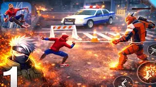 Spider Fighter Game Gameplay 🔥 | Epic Street Fight & Superhero Action 🕷️💥