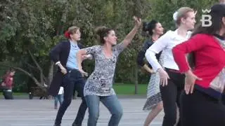 1 Flamenco flashmob en Moscú #flashmobflamenco de La Bienal 2016