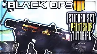 BLACK OPS 4 STICKER SET PAINTSHOP TUTORIAL! - (Call Of Duty: Black Ops 4 Multiplayer)