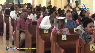 Former president Uhuru Kenyatta attends Easter Sunday service in Mombasa