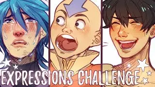 EXPRESSIONS CHALLENGE + Some tips! | With Commentary!