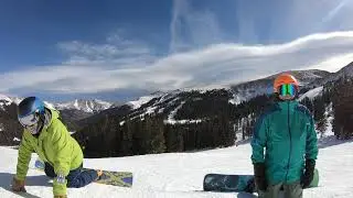 GJK & Arne playing a little Follow the Leader down Fire Bowl, Jan 28,2026