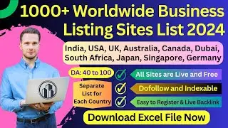 Worldwide 1000+ Free Business Listings Sites List 2024 (Local Citation) #businesslisting #offpageseo