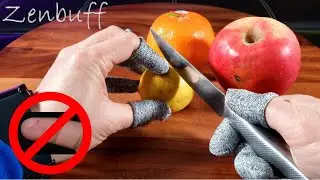 Zenbuff Finger Cots VS Sharp Knife | Prevent Cut Injuries In The Kitchen!