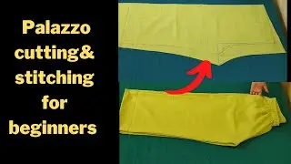 Palazzo Cutting and Stitching| palazzo pant cutting and stitching