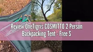 Review OneTigris COSMITTO 2 Person Backpacking Tent - Free Standing Lightweight Waterproof 3 Season