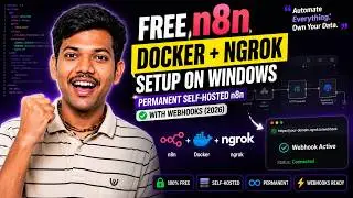 FREE n8n Docker ngrok Setup: Windows Guide #n8n #workflow