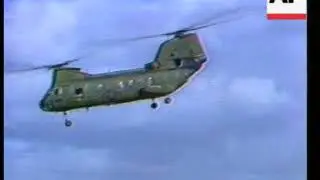 GNS A US marine is killed when an unidentified gunman attacks the US helicopters landing near the fl