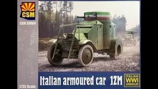 CSM Italian Armoured Car 1ZM 1/35 Обзор содержимого набора Copper State Models