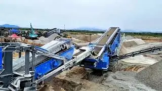 30-600t/h Limestone Granite Marble Basalt Mobile Crusher Mobile Crushing Production Line